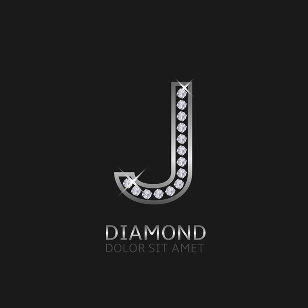 J の文字のロゴ — ストックベクタ