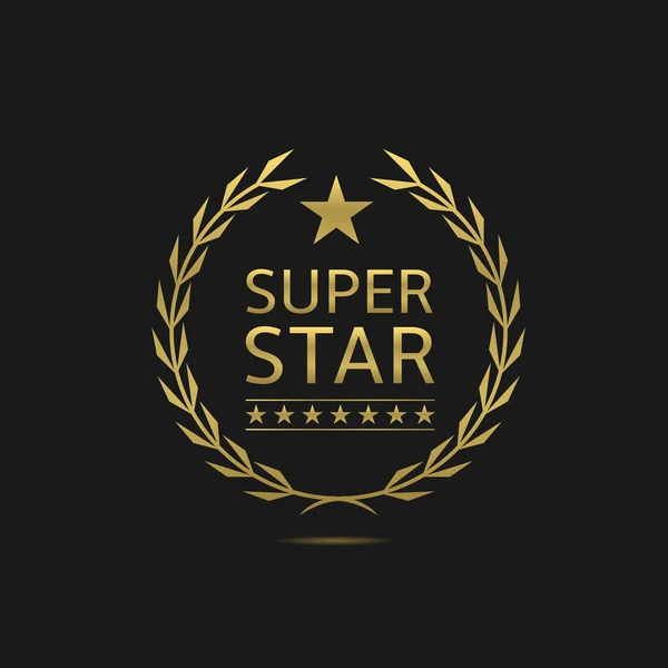 Insignia Super estrella — Vector de stock