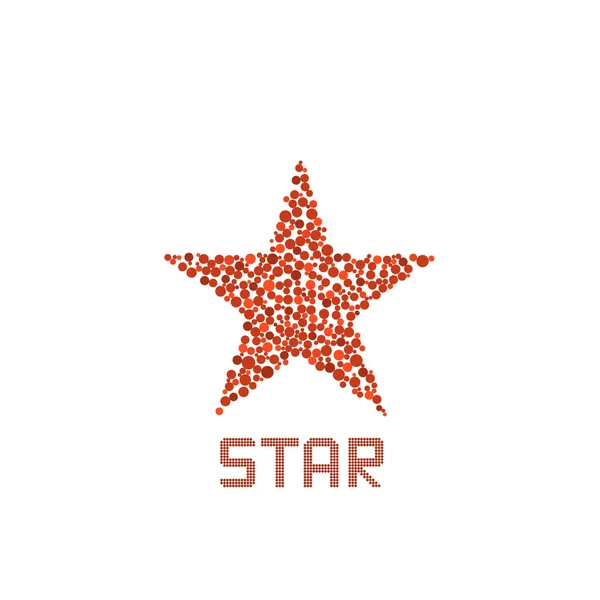 Étoile rouge signe — Image vectorielle