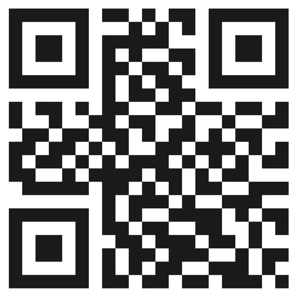 Código qr simple — Vector de stock