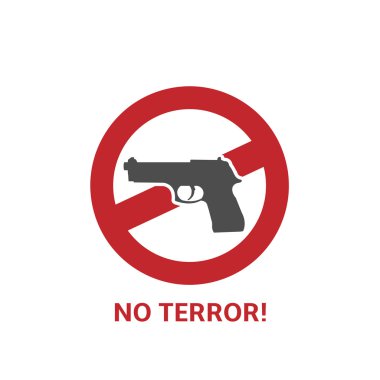 No terror icon clipart