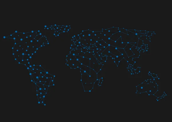 Sammendrag av verdenskart – stockvektor
