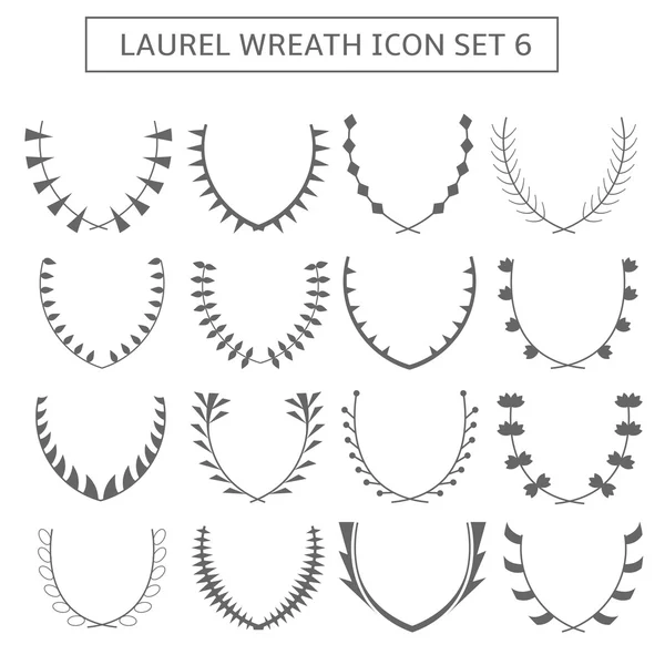 stock vector Laurel wreath icons