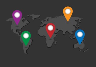 Gri Dünya Haritası