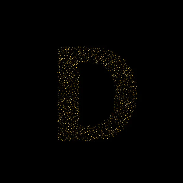 Волшебная буква D — стоковый вектор