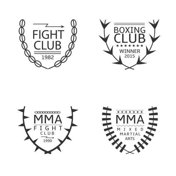 Fight club logo set