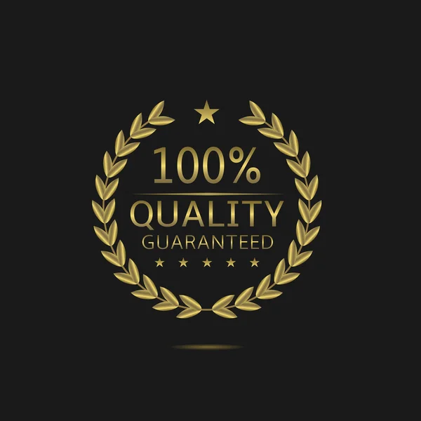 Insignia Golden Quality — Vector de stock