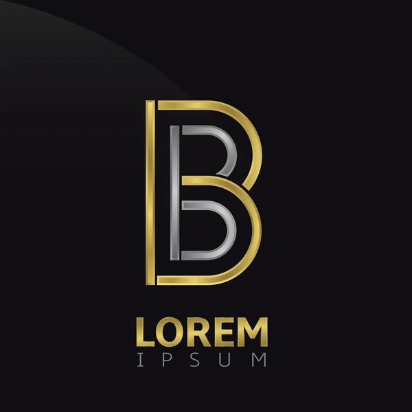 Logotipo letra B — Vector de stock