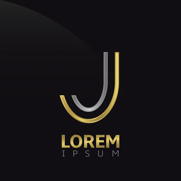 Logotipo letra J — Vector de stock