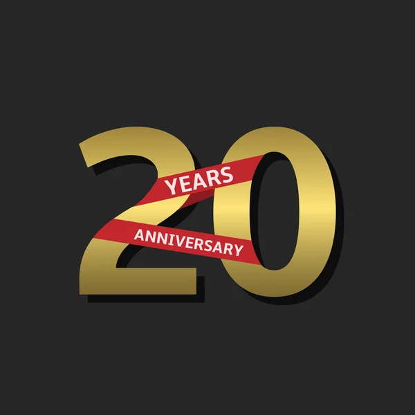 20 周年記念 — ストックベクタ