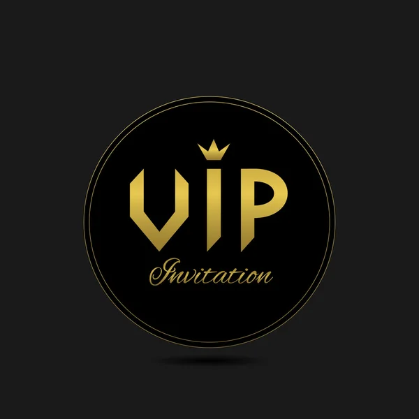 Tarjeta de invitación Vip — Vector de stock