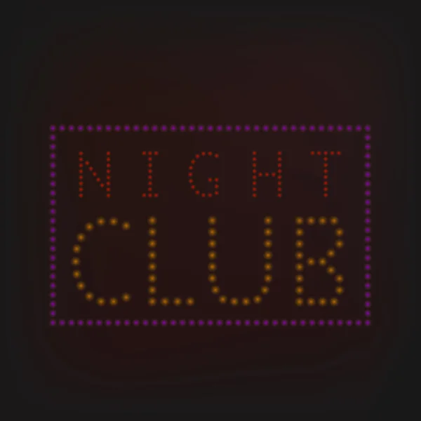 Banner del club nocturno — Vector de stock