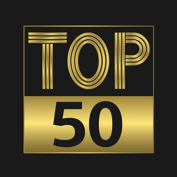 Top-50-Zeichen — Stockvektor