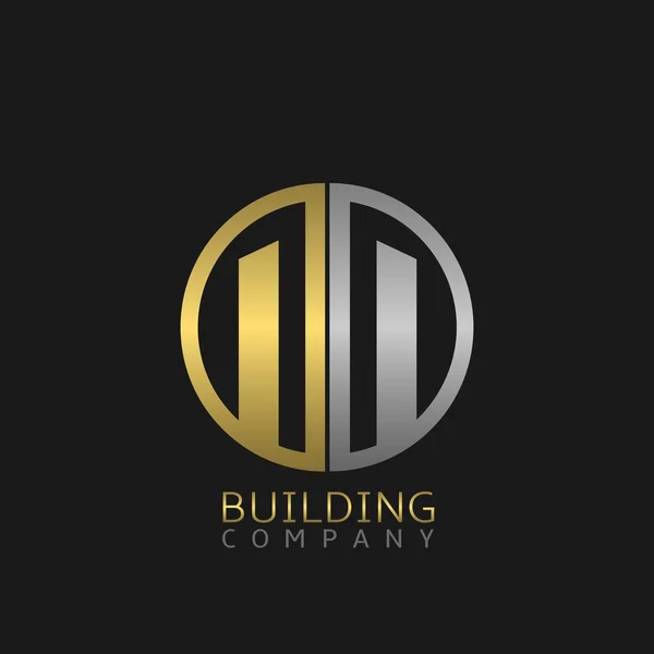 Building company logo — Stock Vector