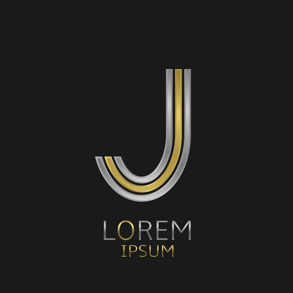 Logotipo letra J — Vetor de Stock