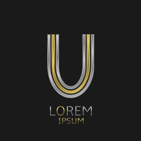 Letter U logo — Stock Vector