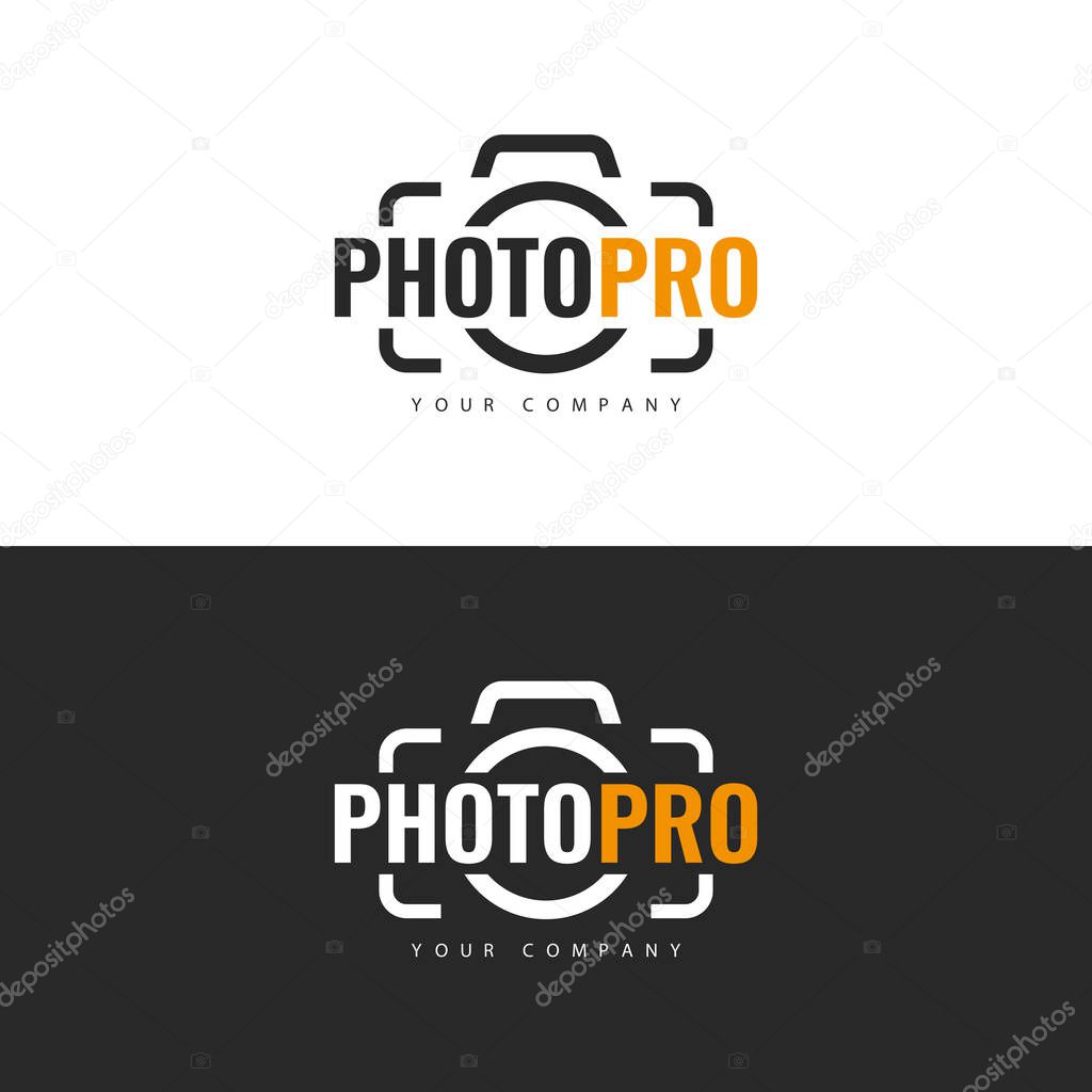 Logo template. Photo Studio Logo design.