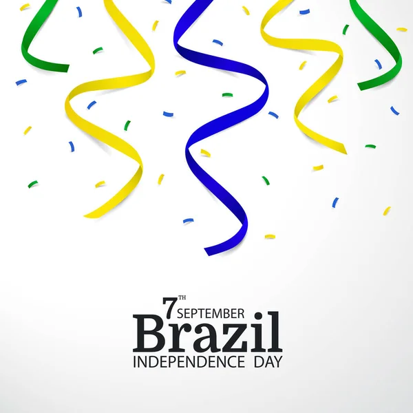 Ilustración Vectorial Del Día Independencia Brasil — Archivo Imágenes Vectoriales