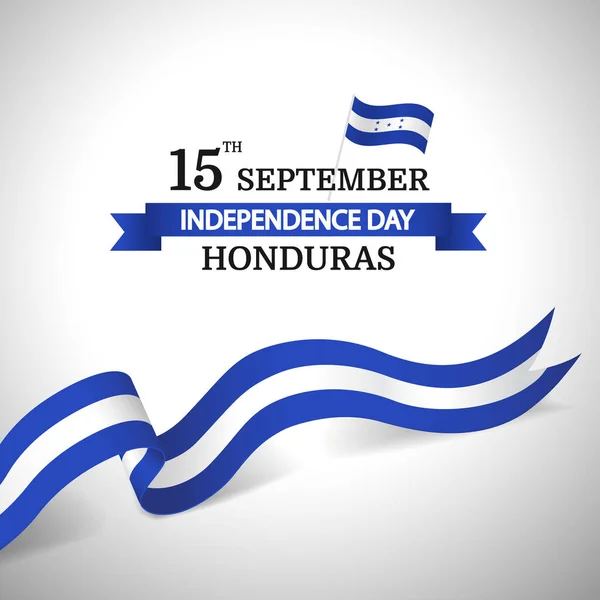 Ilustración Vectorial Del Día Independencia Honduras — Archivo Imágenes Vectoriales