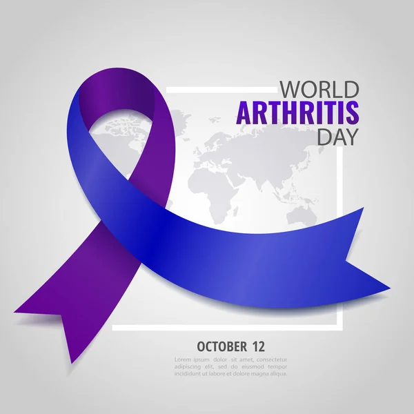 Ilustración Vectorial Del Día Mundial Artritis — Vector de stock