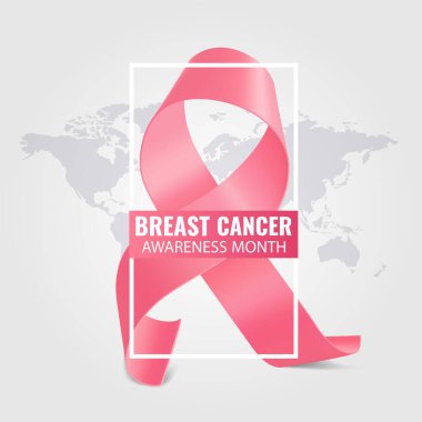 Göğüs kanserinin Vektör İllüstrasyonu.