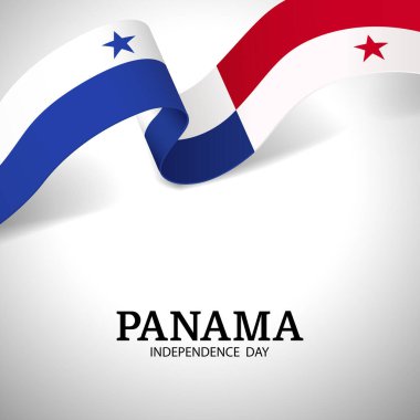 Panama Bağımsızlık Gününün Vektör İllüstrasyonu.