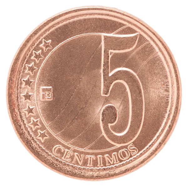 Moneda de centimos de Venezuela —  Fotos de Stock