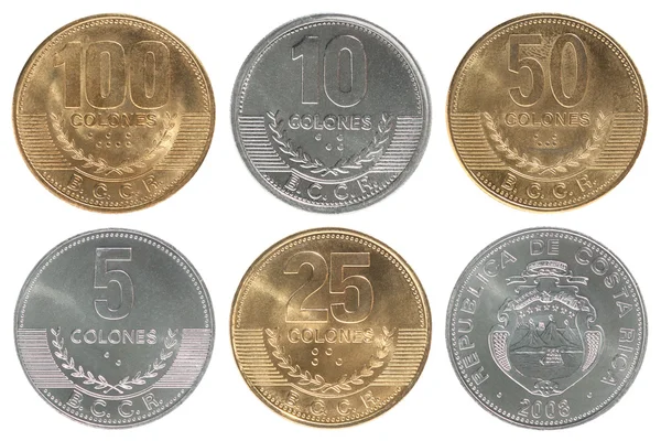 Costa Rica Set coins — Stock Photo, Image