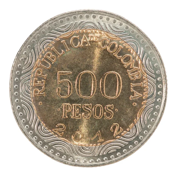 Moneda de Colombia pesos — Foto de Stock
