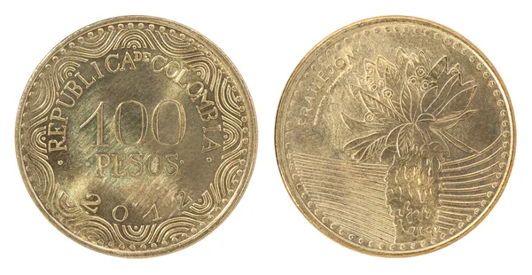 Колумбія песо монети — стокове фото