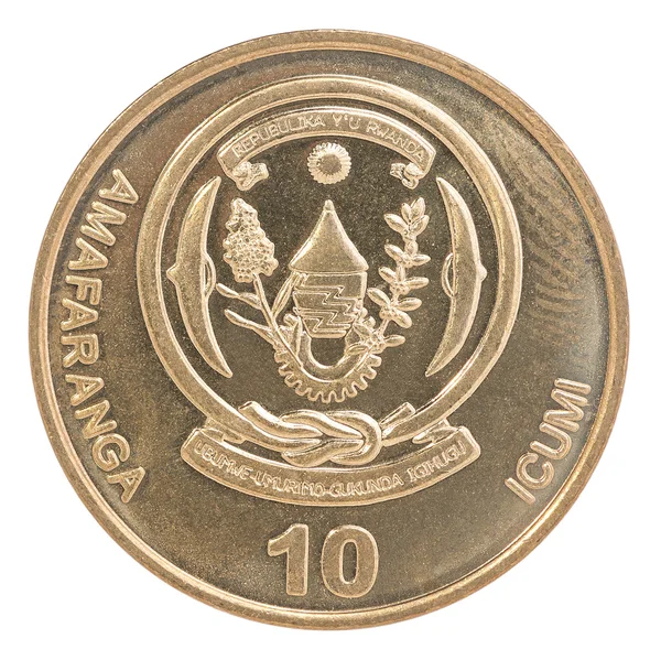Rwanda franc monety — Zdjęcie stockowe