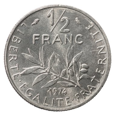 50 gümüş Fransız sentimos