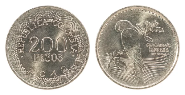Colombia pesos coin — Stock Photo, Image