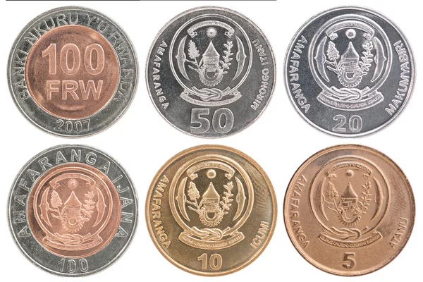 Rwanda franc set de pièces — Photo