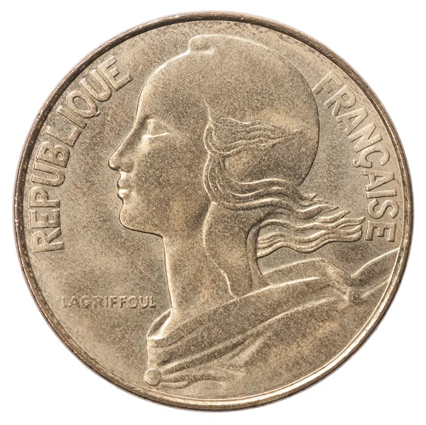 Moneda de céntimos franceses — Foto de Stock