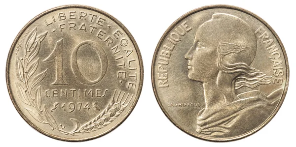 Fransız 10 centimes sikke