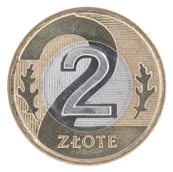 2 moneda Zloty polaco —  Fotos de Stock