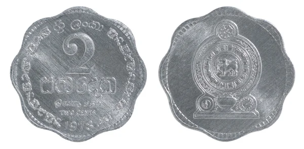 Sri Lanka Moneda de 2 céntimos — Foto de Stock