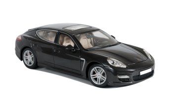  Siyah spor araba Porsche Panamera Turbo