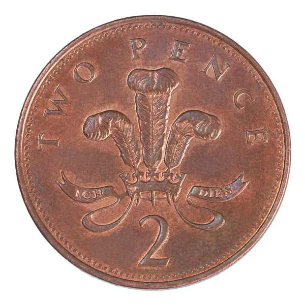 Two british Pennies coin — Stock Photo, Image