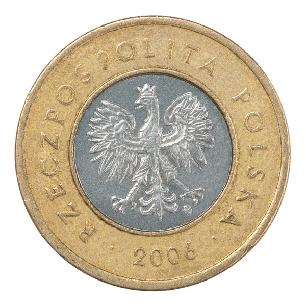 Polnische Zloty-Münze — Stockfoto