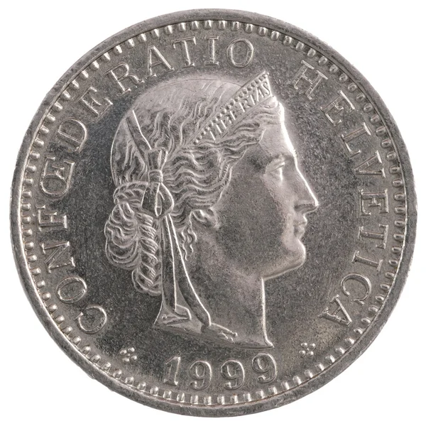 20 franc coin — Stockfoto