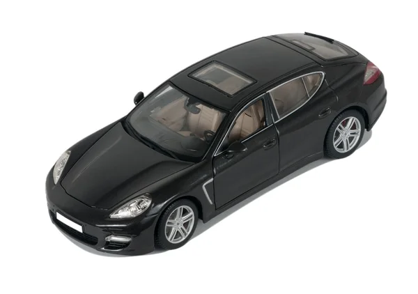 Negro coche Porsche Panamera Turbo — Foto de Stock