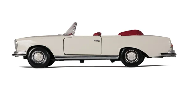 Vintage white car cabriolet — Stock Photo, Image