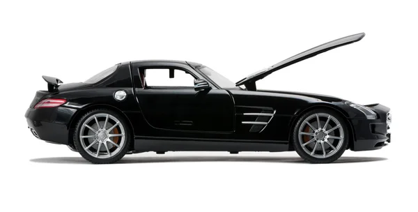 Lujosa vista lateral del coche negro — Foto de Stock