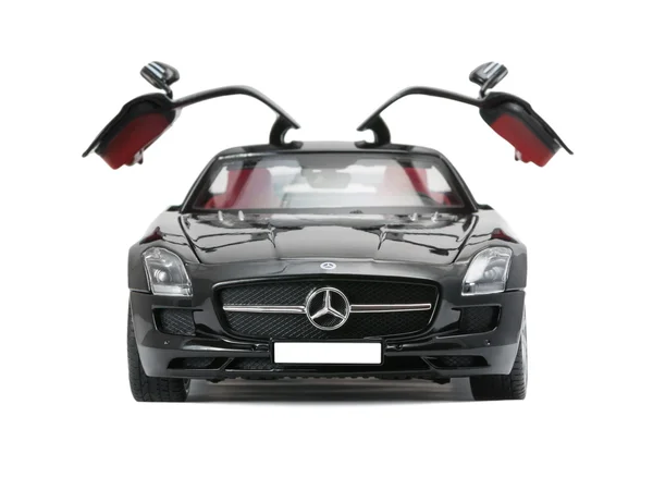Carro esportivo colecionável Mercedes com portas abertas — Fotografia de Stock