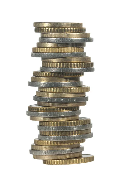 Pile coin euro — Stock Photo, Image