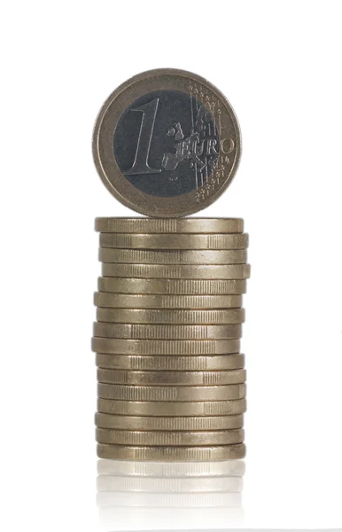 Pile of euro coins — Stock Photo, Image