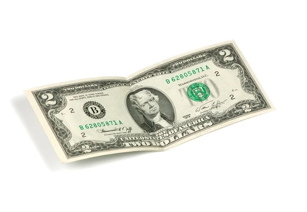 Two dollar bill — Stock Photo, Image
