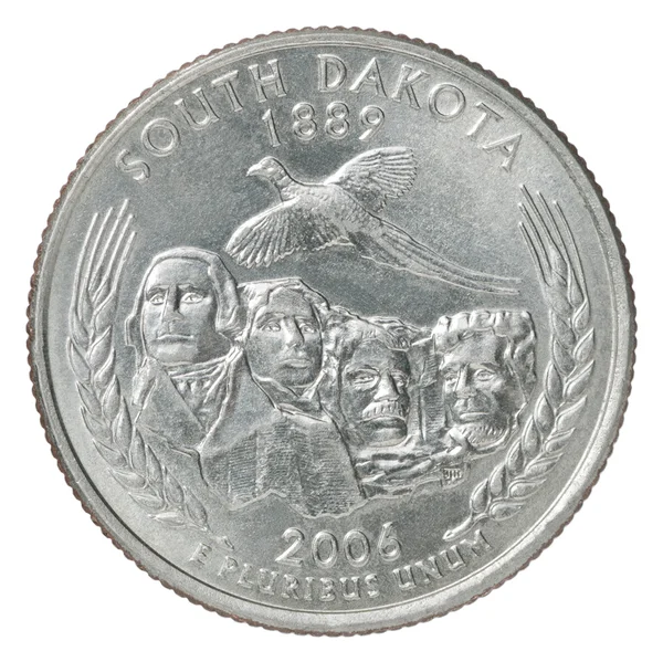 Τέταρτο Δολάριο κέρμα — Φωτογραφία Αρχείου